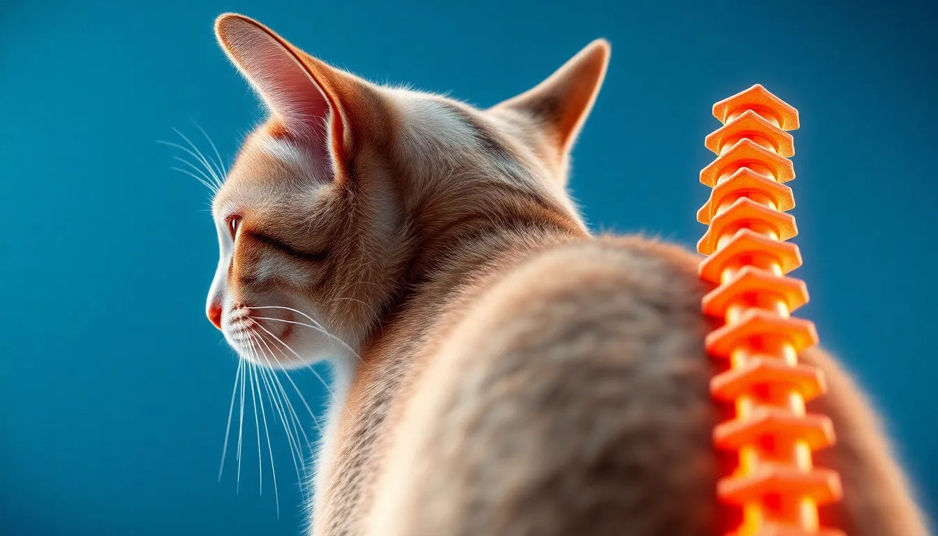 Soulagez la spondylose de votre chat avec des soins adaptés et un environnement confortable