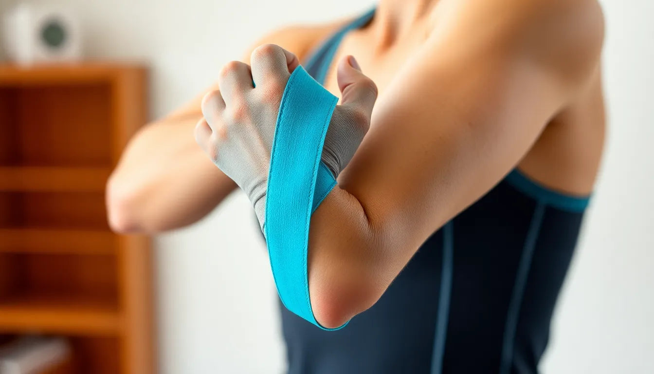 Soulagez votre poignet entorsé avec le taping thérapeutique efficace