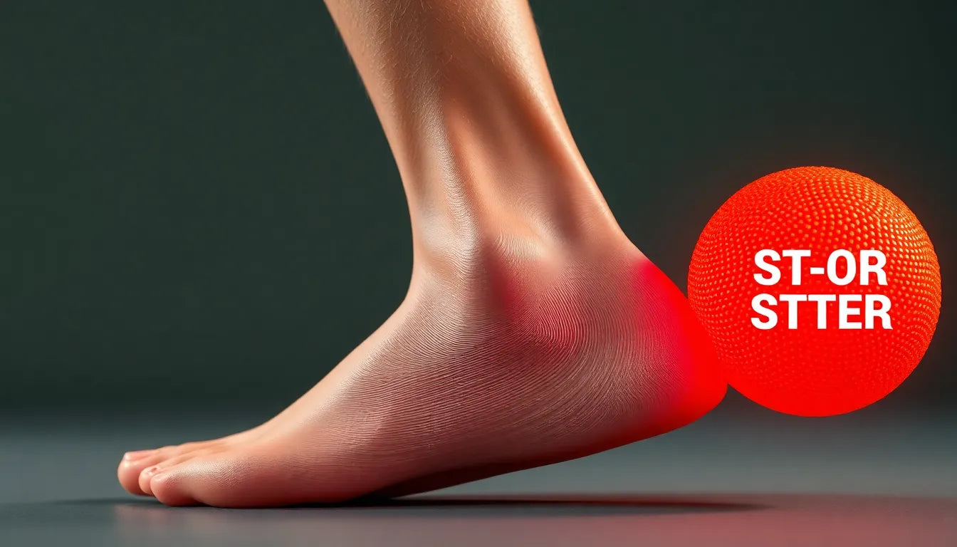 Soulager la douleur du talon avec des exercices de balle pour le lecteur de pratique