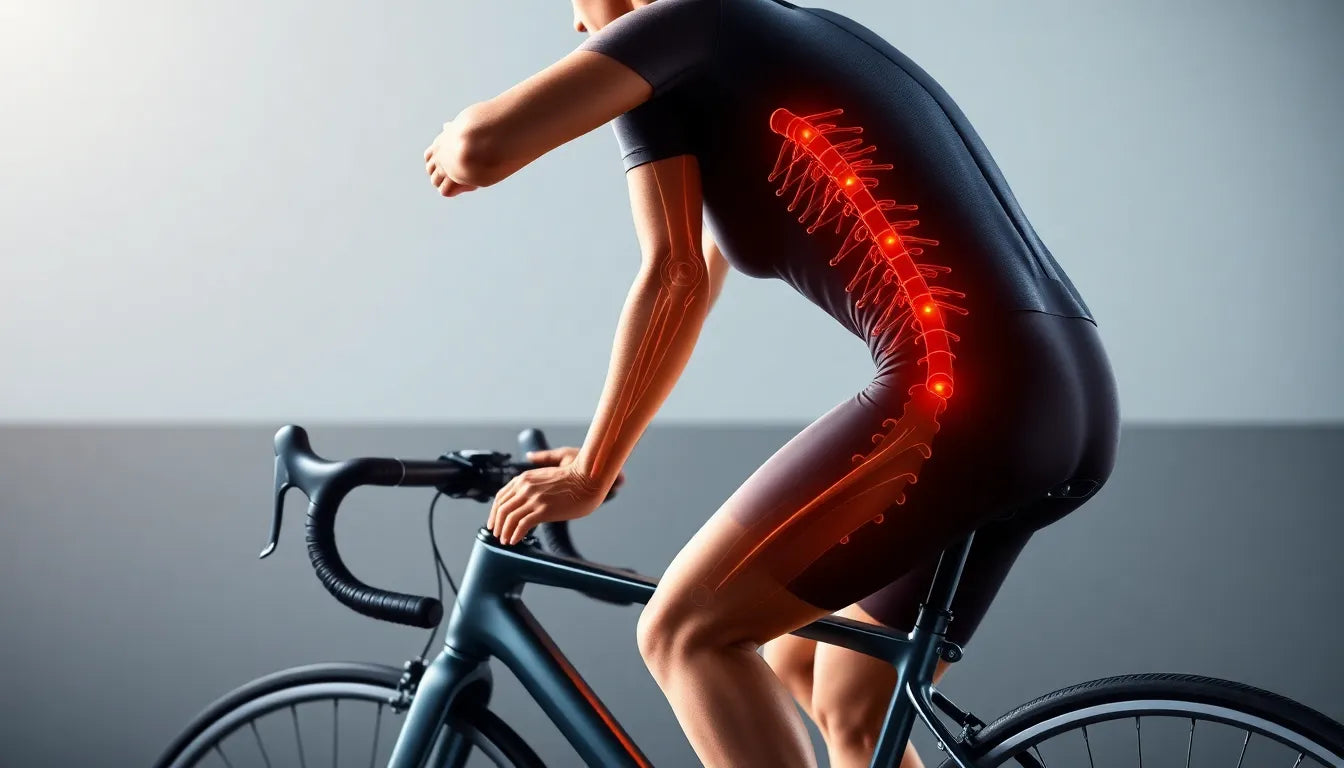 Roulez sans douleur : les secrets d'une position vélo adaptée à la hernie discale