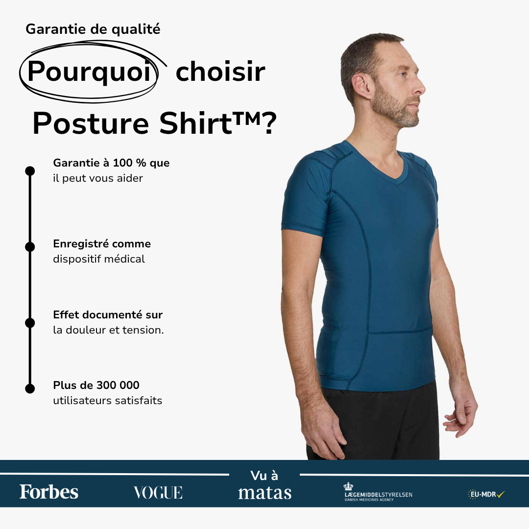 Men's Posture Shirt™ - Bleu