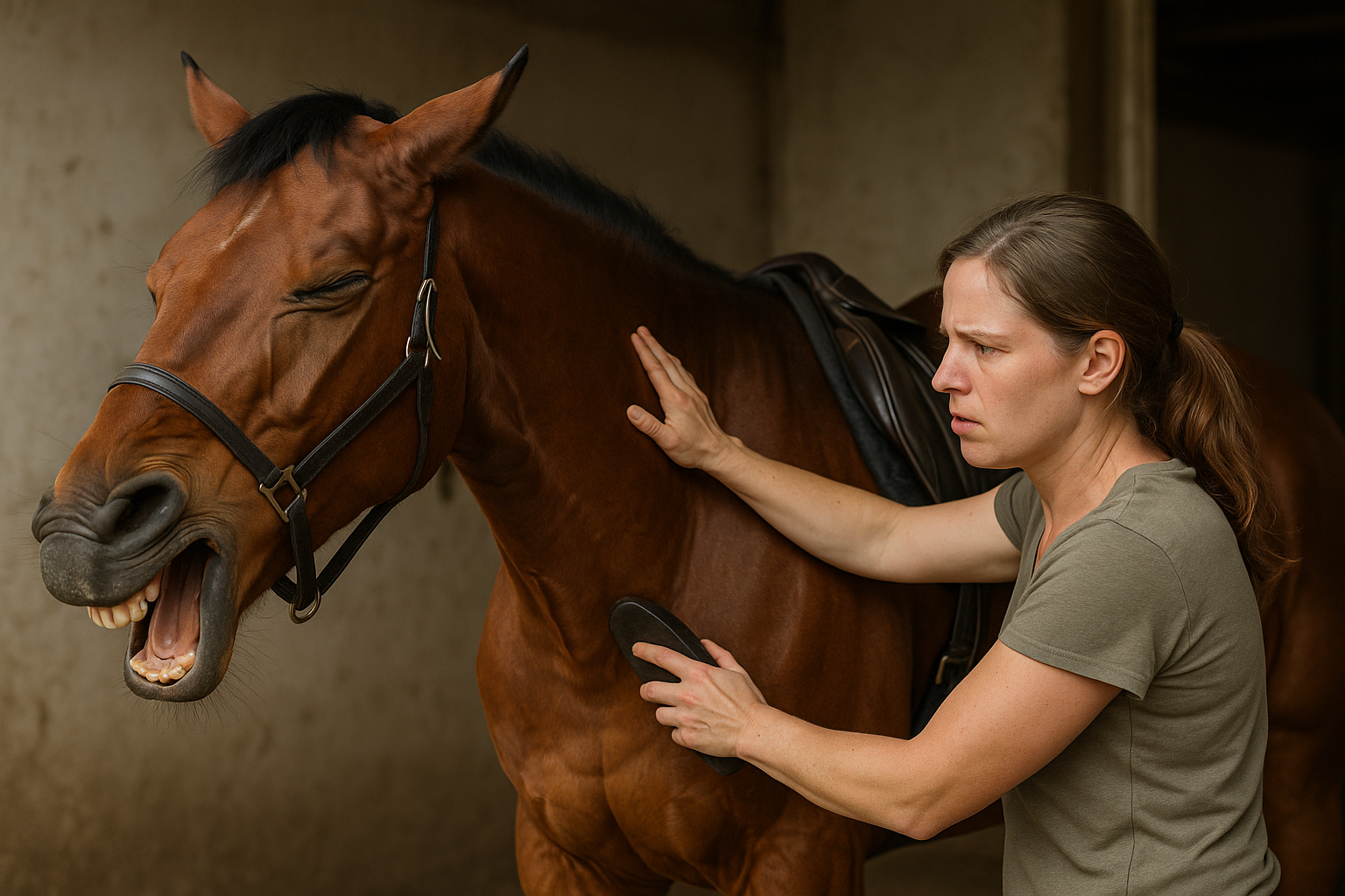 Les secrets révélateurs d'un cheval souffrant de douleurs dorsales