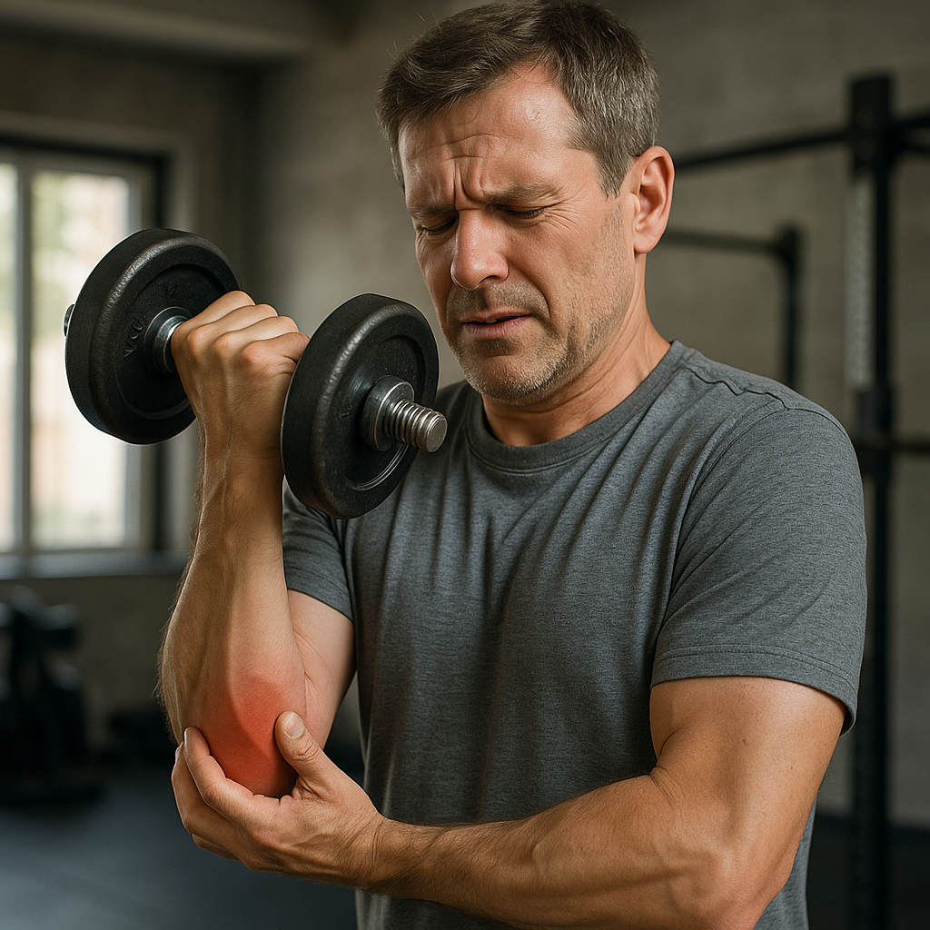 Libérez votre coude : exercices avec haltères pour le lecteur de pratique souffrant de tennis elbow