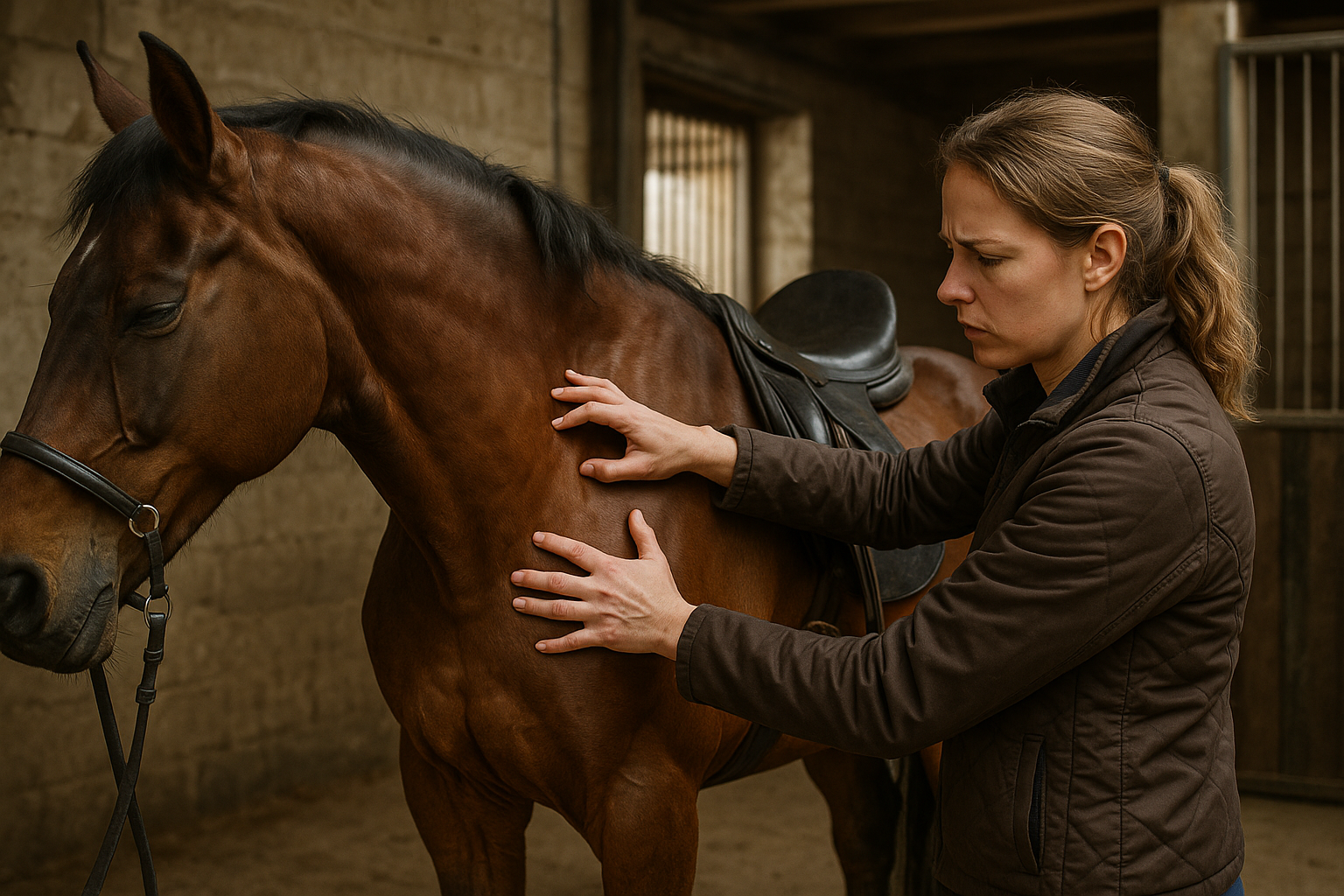 Détecter les signaux cachés de douleurs dorsales chez votre cheval
