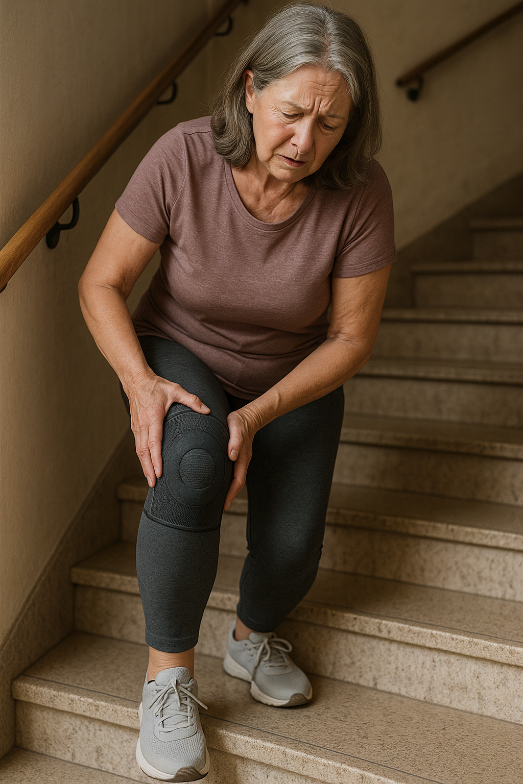 Descendre les escaliers sans douleur : votre guide pour des genoux en pleine forme