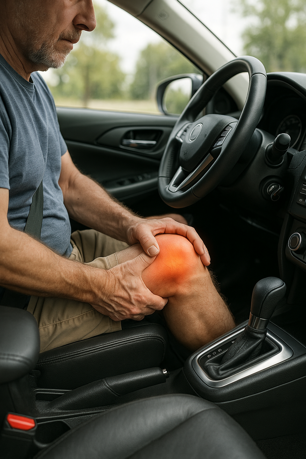 Soulagez vos douleurs au genou en conduisant avec ces astuces ergonomiques