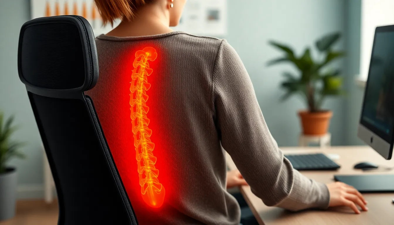 Soulagement des douleurs lombaires en position assise : découvrez les solutions efficaces