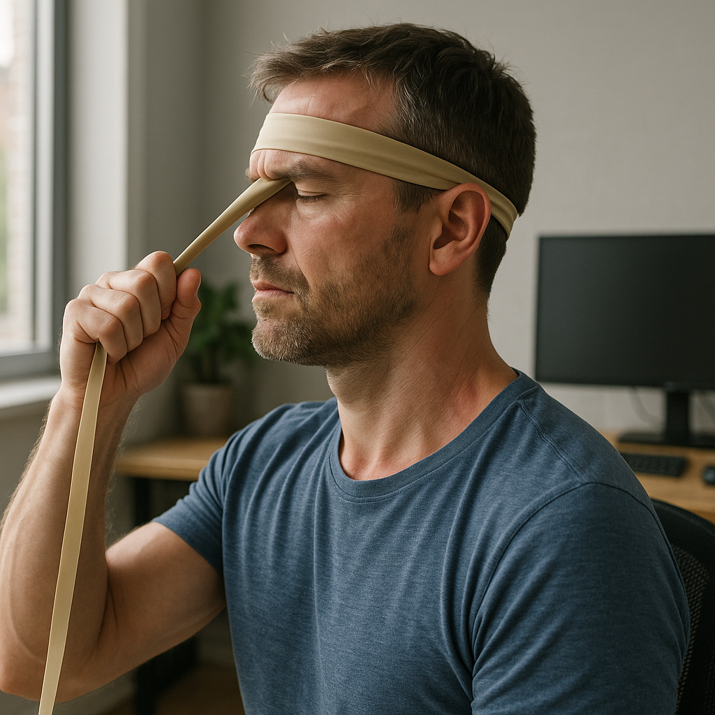 Libérez votre nuque avec des exercices élastiques : guide du lecteur de pratique