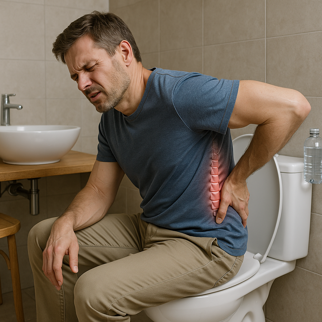 Quand la constipation se transforme en mal de dos : découvrez le lien caché