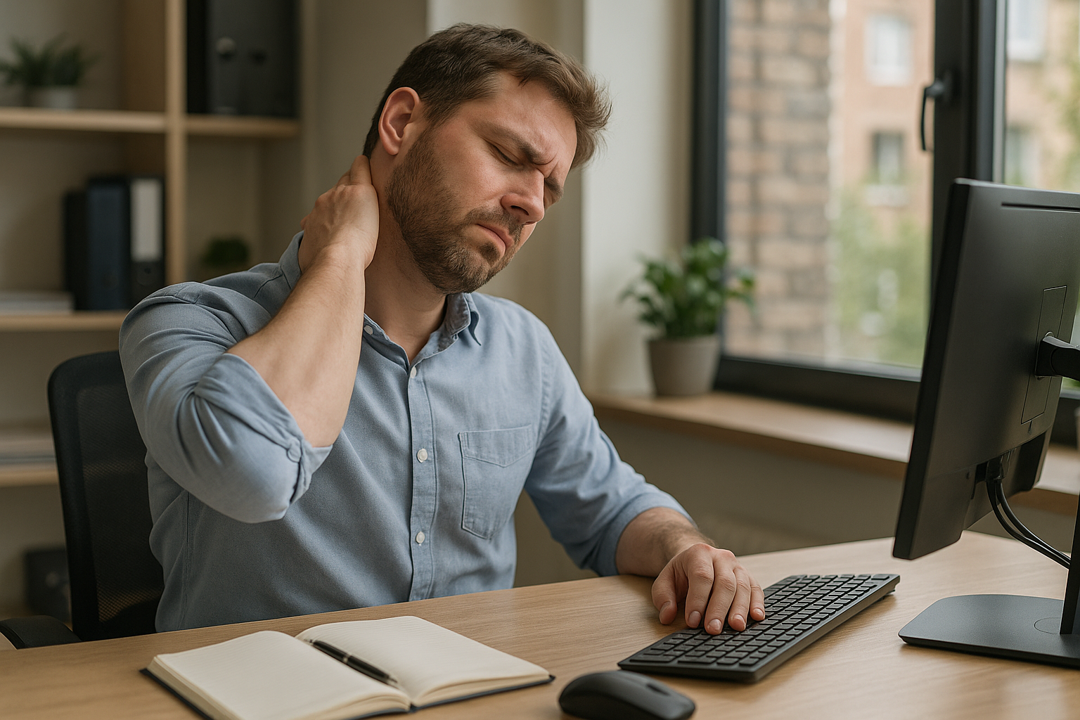 Libérez votre nuque : exercices essentiels pour le lecteur de pratique au bureau