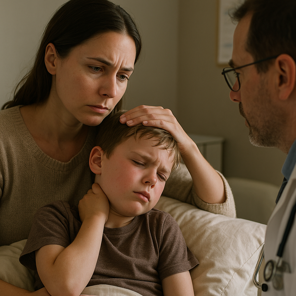 Soulager la douleur cervicale chez les enfants fiévreux : conseils essentiels pour les parents