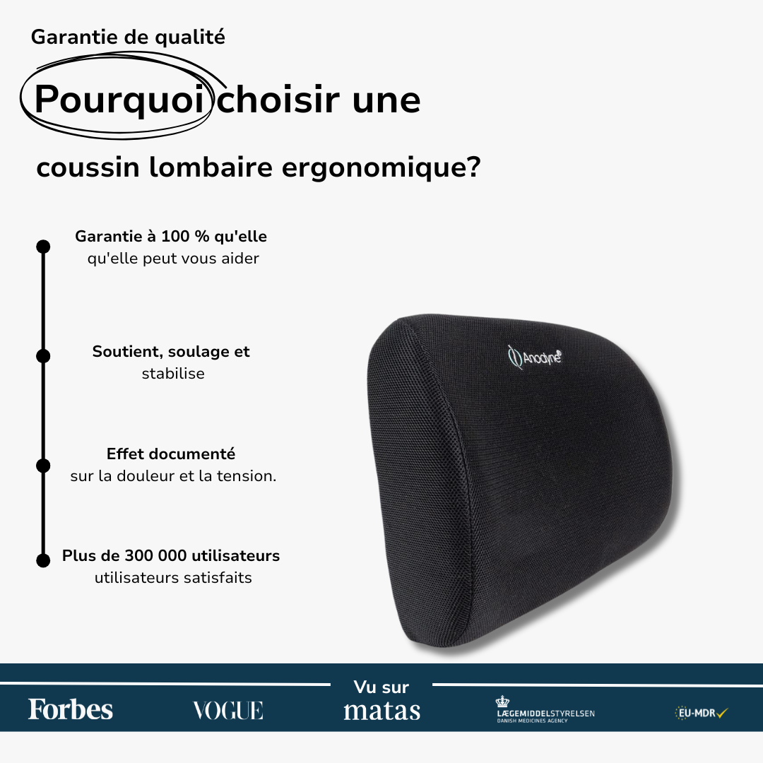 Coussin lombaire ergonomique
