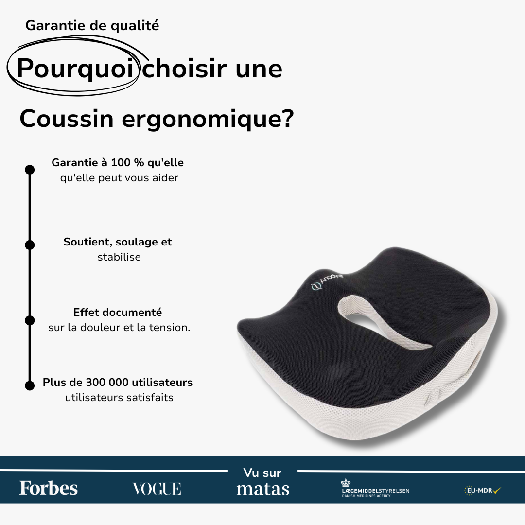 Coussin d'assise ergonomique