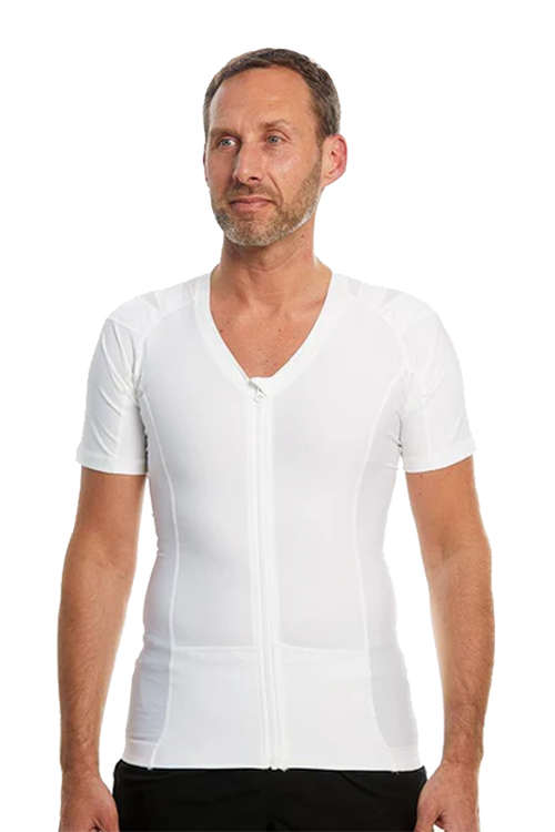 Men's Posture Shirt™ Zipper - Blanc