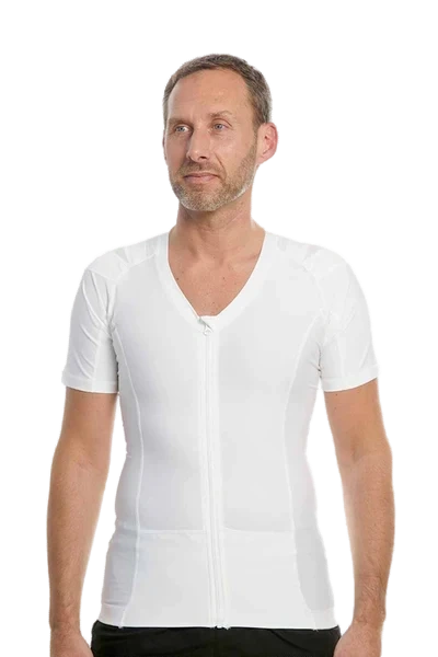 Men's Posture Shirt™ Zipper - Blanc