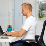 t shirt correcteur de posture blanc avec fermeture éclair pour le travail et les loisirs